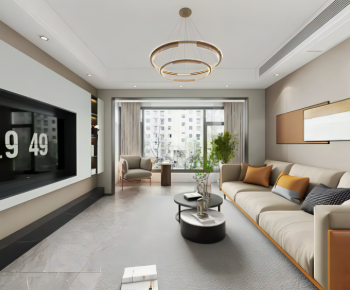 Modern A Living Room-ID:747490881