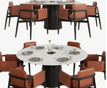Modern Dining Table And Chairs-ID:946389914