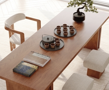 New Chinese Style Tea Tables And Chairs-ID:491477014