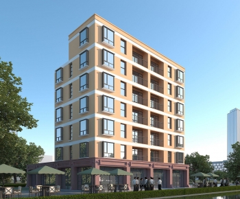 Modern Residential Building-ID:668380986