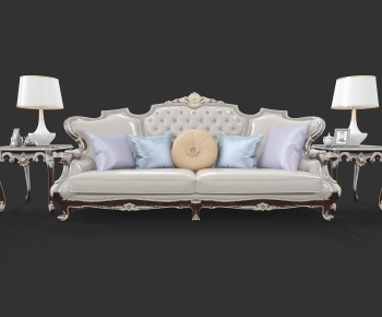 European Style Three-seat Sofa-ID:665419107
