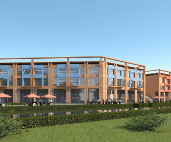 Modern Appearance Of Commercial Building-ID:398451099