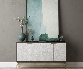 New Chinese Style Side Cabinet/Entrance Cabinet-ID:528106933
