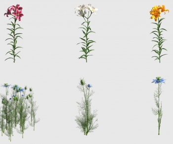 Modern Flowers And Grass-ID:825373898