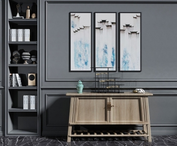 Modern Side Cabinet/Entrance Cabinet-ID:386892089