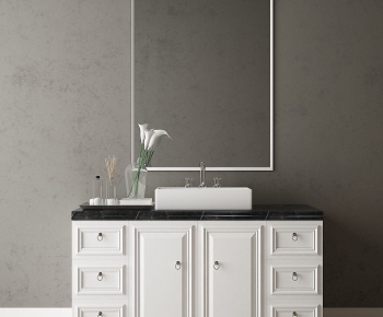 European Style Bathroom Cabinet-ID:297233106