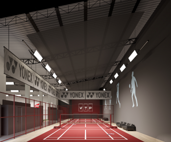 Modern Indoor Badminton Court-ID:365771069