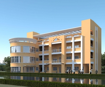 Modern School Building-ID:640604974