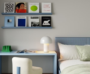 Modern Computer Desk And Chair-ID:509444956