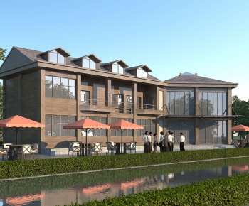 Modern Appearance Of Commercial Building-ID:387417081