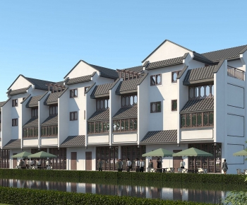 Chinese Style Appearance Of Commercial Building-ID:119851117
