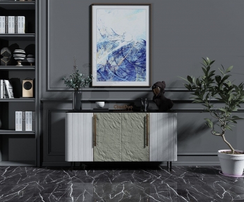 Modern Side Cabinet/Entrance Cabinet-ID:194222936