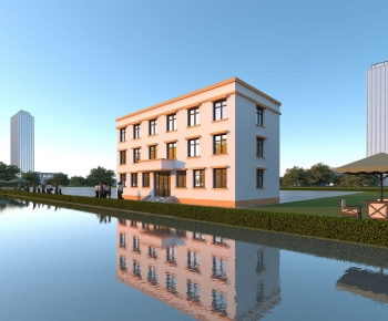 Modern Public Building-ID:864943036