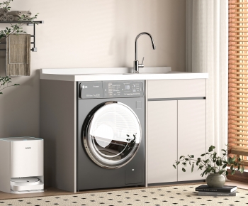 Modern Laundry Cabinet-ID:411108028