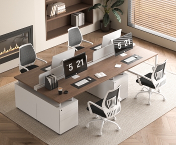 Modern Office Desk And Chair-ID:318617111