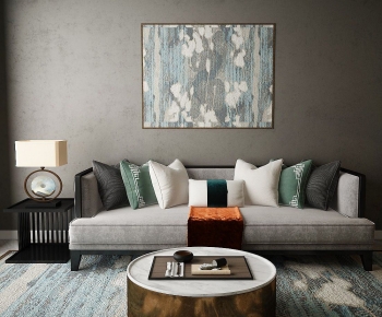 New Chinese Style Sofa Combination-ID:851236106