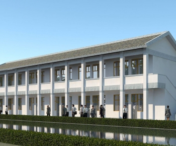 Modern School Building-ID:523807056