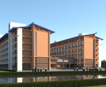 Modern School Building-ID:210874081