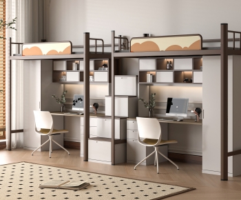 Modern Bunk Bed-ID:386674884