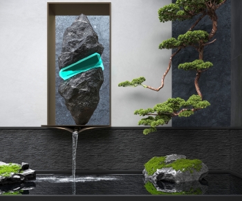 New Chinese Style Rockery Waterscape-ID:561651951