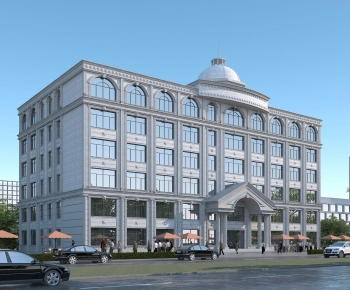 European Style Appearance Of Commercial Building-ID:181833985