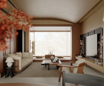 New Chinese Style A Living Room-ID:580861096