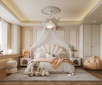 French Style Girl's Room Daughter's Room-ID:496128087