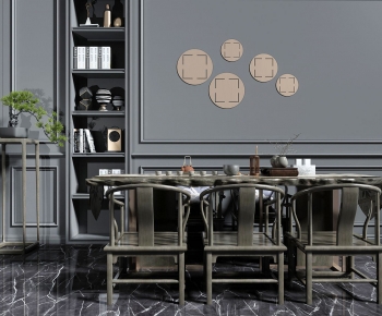 New Chinese Style Tea Tables And Chairs-ID:434570367