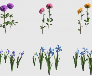 Modern Flowers And Grass-ID:279870085