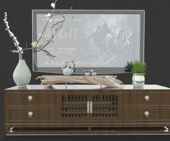 New Chinese Style TV Cabinet-ID:725903039