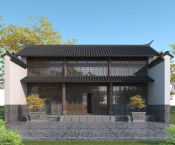 Chinese Style Building Appearance-ID:162081003