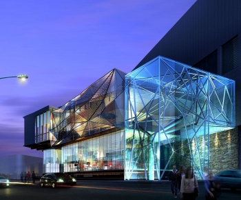 Modern Appearance Of Commercial Building-ID:591201076