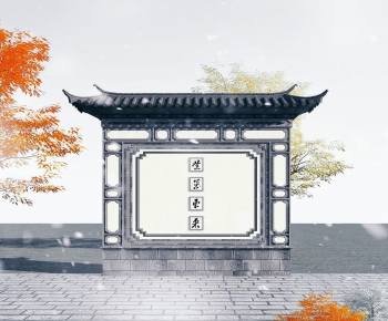 Chinese Style Landscape Wall-ID:593750951