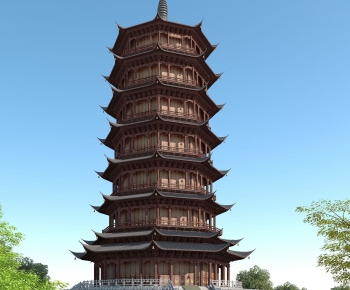 Chinese Style Tower-ID:407937057