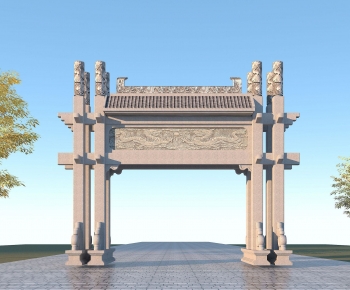 Chinese Style Building Component-ID:689874897