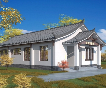 Chinese Style Public Building-ID:975831996
