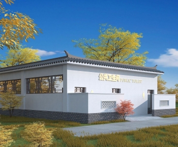 Chinese Style Public Building-ID:132666115