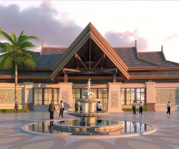Southeast Asian Style Public Building-ID:861534121
