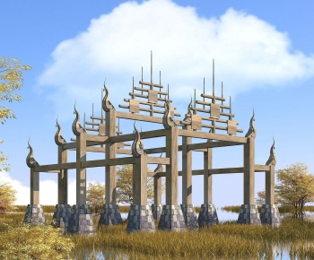 Modern Decorated Archway-ID:807596924