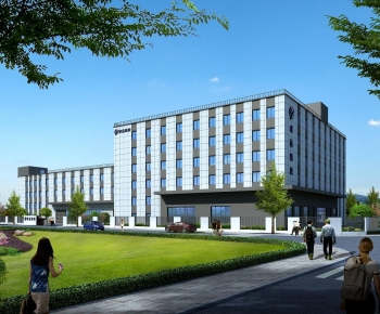 Modern Appearance Of Commercial Building-ID:955338008