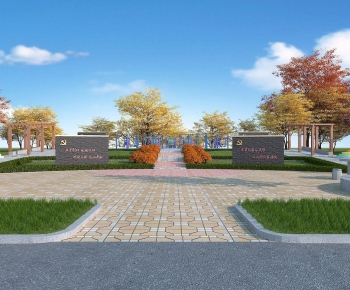 Modern Park Landscape-ID:465992934