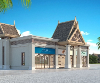Southeast Asian Style Commercial Street-ID:405323989