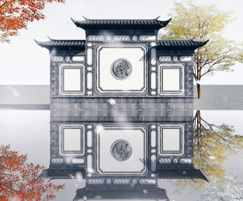 Chinese Style Landscape Wall-ID:585140948