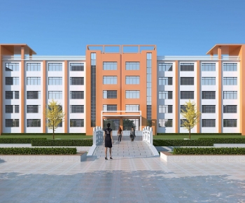 Modern School Building-ID:970654968