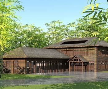 New Chinese Style Architecture Of Artistic Style-ID:627979047