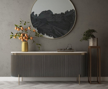 New Chinese Style Entrance Cabinet-ID:633872033