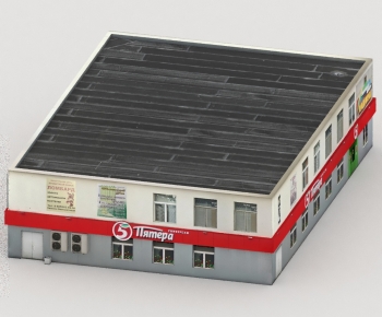 Modern Appearance Of Commercial Building-ID:438374045