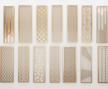 New Chinese Style Metal Screen Partition-ID:475972895