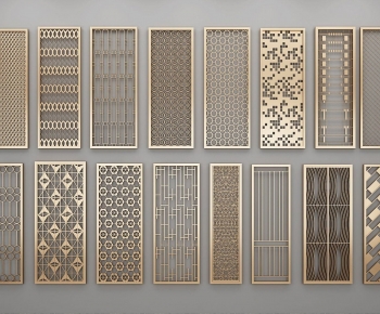 Modern Metal Screen Partition-ID:300482992