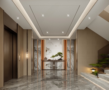 New Chinese Style Hallway-ID:296485904
